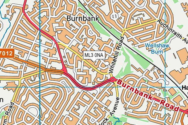 ML3 0NA map - OS VectorMap District (Ordnance Survey) ML3 0NA map - OS VectorMap District (Ordnance Survey)