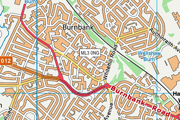 ML3 0NG map - OS VectorMap District (Ordnance Survey)