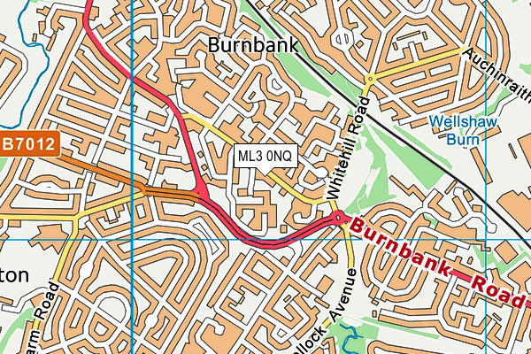 ML3 0NQ map - OS VectorMap District (Ordnance Survey) ML3 0NQ map - OS VectorMap District (Ordnance Survey)