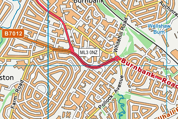 ML3 0NZ map - OS VectorMap District (Ordnance Survey) ML3 0NZ map - OS VectorMap District (Ordnance Survey)