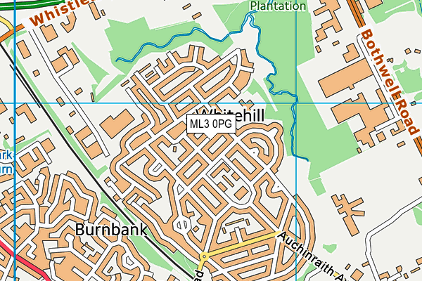 ML3 0PG map - OS VectorMap District (Ordnance Survey) ML3 0PG map - OS VectorMap District (Ordnance Survey)