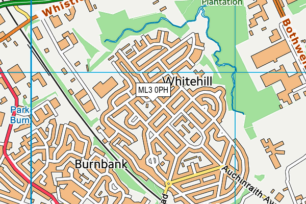 ML3 0PH map - OS VectorMap District (Ordnance Survey) ML3 0PH map - OS VectorMap District (Ordnance Survey)