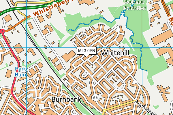 ML3 0PN map - OS VectorMap District (Ordnance Survey) ML3 0PN map - OS VectorMap District (Ordnance Survey)