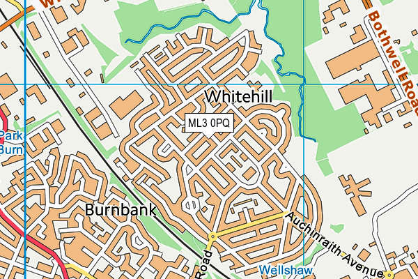 ML3 0PQ map - OS VectorMap District (Ordnance Survey) ML3 0PQ map - OS VectorMap District (Ordnance Survey)