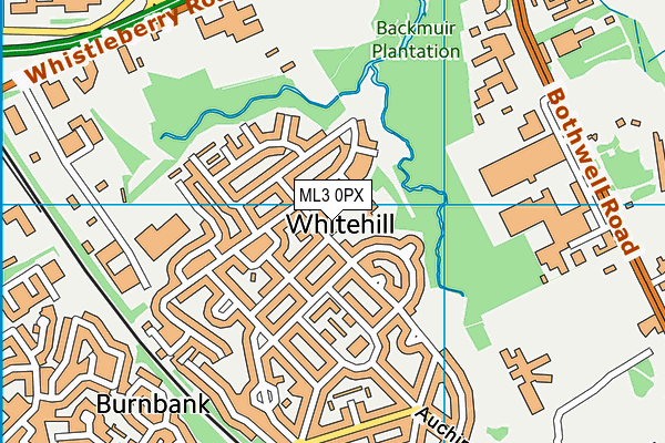 ML3 0PX map - OS VectorMap District (Ordnance Survey)