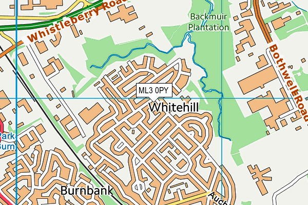 ML3 0PY map - OS VectorMap District (Ordnance Survey)