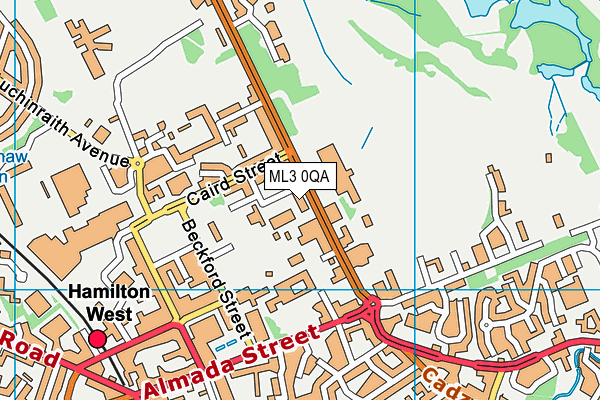 ML3 0QA map - OS VectorMap District (Ordnance Survey) ML3 0QA map - OS VectorMap District (Ordnance Survey)