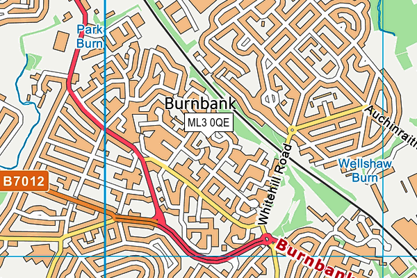 ML3 0QE map - OS VectorMap District (Ordnance Survey) ML3 0QE map - OS VectorMap District (Ordnance Survey)