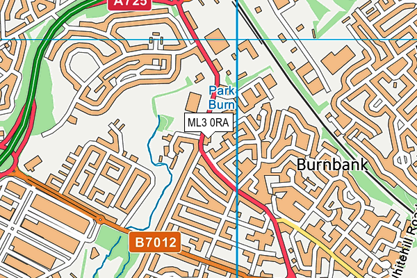 ML3 0RA map - OS VectorMap District (Ordnance Survey)