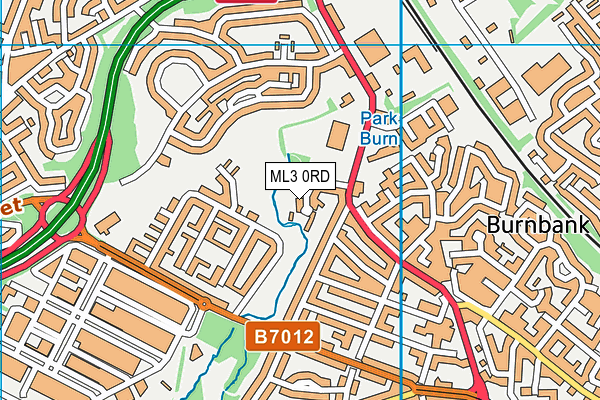 ML3 0RD map - OS VectorMap District (Ordnance Survey) ML3 0RD map - OS VectorMap District (Ordnance Survey)