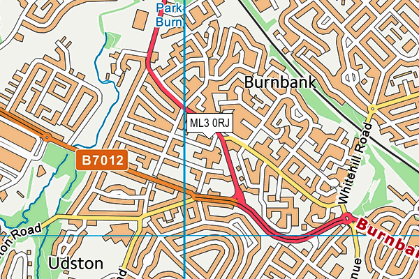 ML3 0RJ map - OS VectorMap District (Ordnance Survey) ML3 0RJ map - OS VectorMap District (Ordnance Survey)