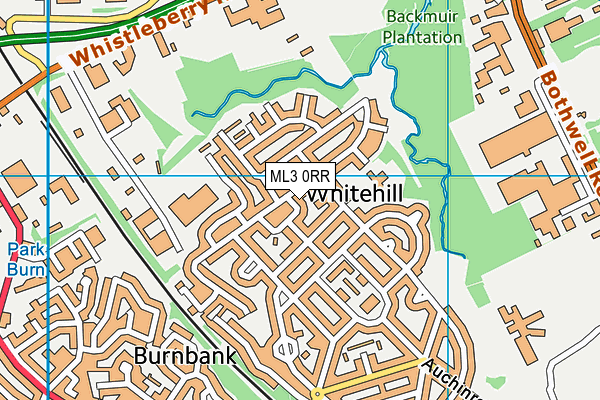 ML3 0RR map - OS VectorMap District (Ordnance Survey)