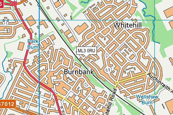ML3 0RU map - OS VectorMap District (Ordnance Survey) ML3 0RU map - OS VectorMap District (Ordnance Survey)