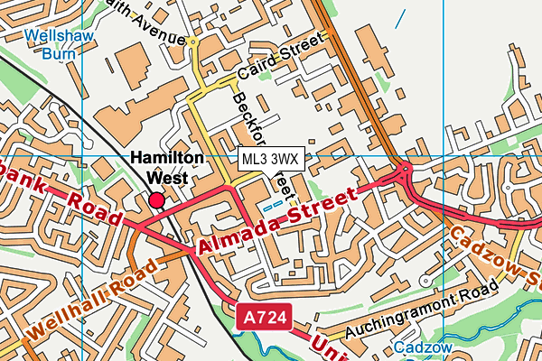ML3 3WX map - OS VectorMap District (Ordnance Survey) ML3 3WX map - OS VectorMap District (Ordnance Survey)