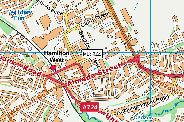 ML3 3ZZ map - OS VectorMap District (Ordnance Survey) ML3 3ZZ map - OS VectorMap District (Ordnance Survey)