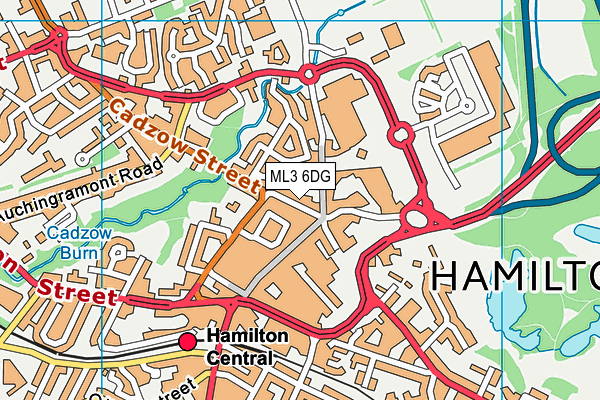ML3 6DG map - OS VectorMap District (Ordnance Survey) ML3 6DG map - OS VectorMap District (Ordnance Survey)