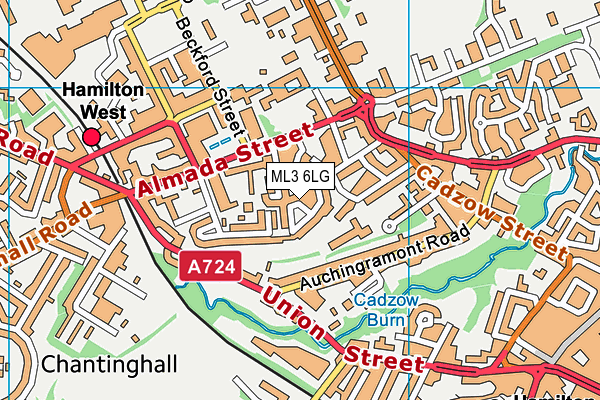 ML3 6LG map - OS VectorMap District (Ordnance Survey) ML3 6LG map - OS VectorMap District (Ordnance Survey)