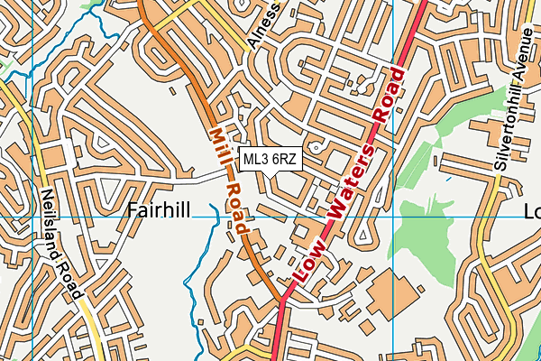 ML3 6RZ map - OS VectorMap District (Ordnance Survey) ML3 6RZ map - OS VectorMap District (Ordnance Survey)