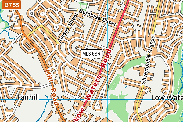 ML3 6SR map - OS VectorMap District (Ordnance Survey) ML3 6SR map - OS VectorMap District (Ordnance Survey)