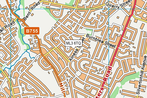 ML3 6TQ map - OS VectorMap District (Ordnance Survey) ML3 6TQ map - OS VectorMap District (Ordnance Survey)