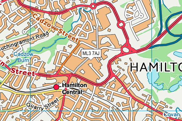 ML3 7AJ map - OS VectorMap District (Ordnance Survey) ML3 7AJ map - OS VectorMap District (Ordnance Survey)