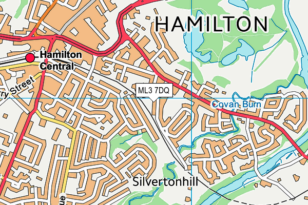 ML3 7DQ map - OS VectorMap District (Ordnance Survey) ML3 7DQ map - OS VectorMap District (Ordnance Survey)