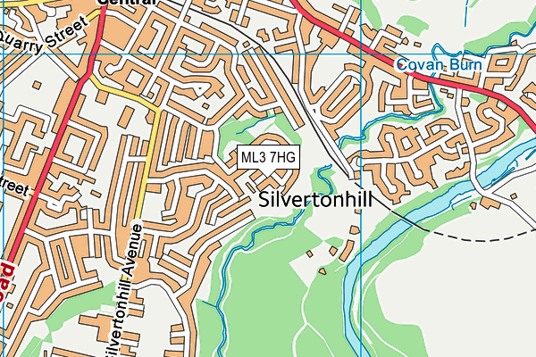 ML3 7HG map - OS VectorMap District (Ordnance Survey) ML3 7HG map - OS VectorMap District (Ordnance Survey)
