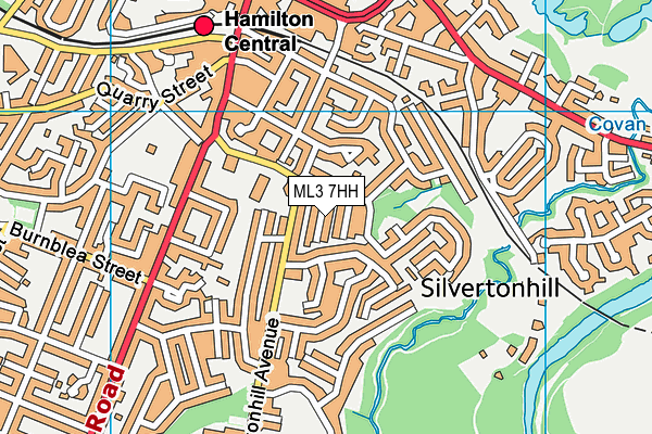 ML3 7HH map - OS VectorMap District (Ordnance Survey) ML3 7HH map - OS VectorMap District (Ordnance Survey)