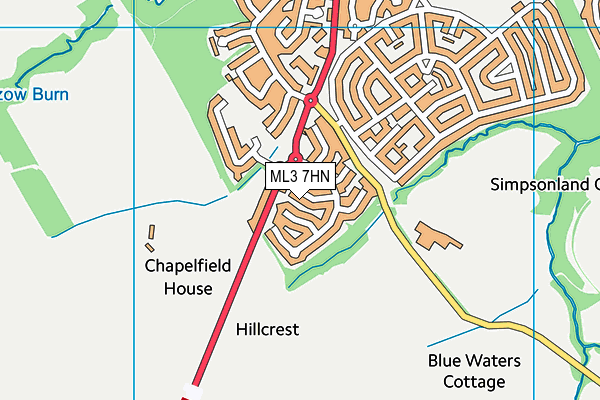 ML3 7HN map - OS VectorMap District (Ordnance Survey)