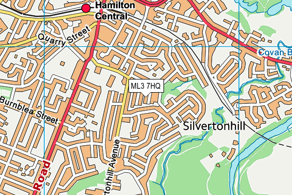 ML3 7HQ map - OS VectorMap District (Ordnance Survey) ML3 7HQ map - OS VectorMap District (Ordnance Survey)