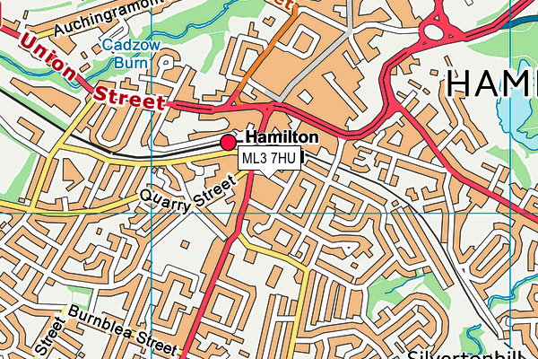 ML3 7HU map - OS VectorMap District (Ordnance Survey)