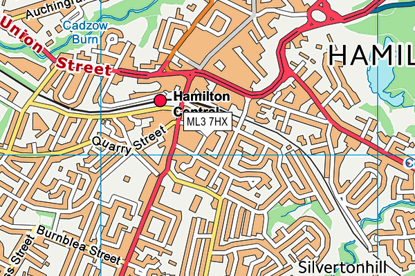 ML3 7HX map - OS VectorMap District (Ordnance Survey)