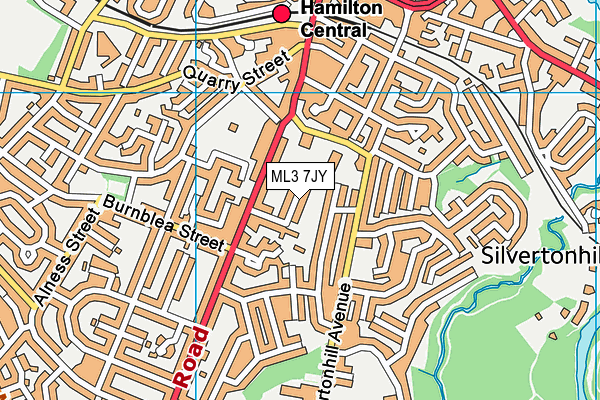 ML3 7JY map - OS VectorMap District (Ordnance Survey) ML3 7JY map - OS VectorMap District (Ordnance Survey)