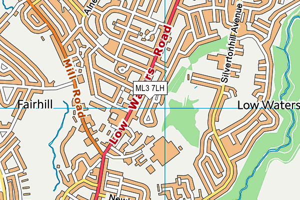 ML3 7LH map - OS VectorMap District (Ordnance Survey) ML3 7LH map - OS VectorMap District (Ordnance Survey)