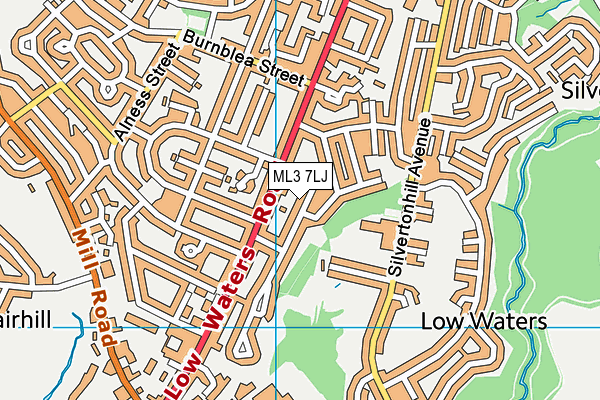 ML3 7LJ map - OS VectorMap District (Ordnance Survey) ML3 7LJ map - OS VectorMap District (Ordnance Survey)
