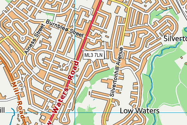 ML3 7LN map - OS VectorMap District (Ordnance Survey) ML3 7LN map - OS VectorMap District (Ordnance Survey)