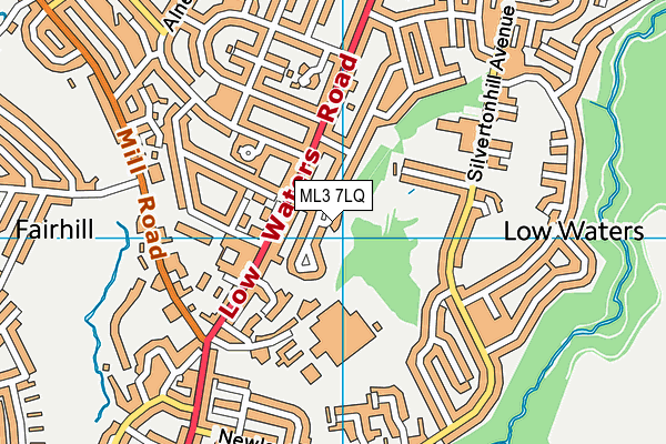 ML3 7LQ map - OS VectorMap District (Ordnance Survey) ML3 7LQ map - OS VectorMap District (Ordnance Survey)