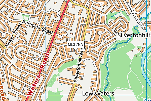 ML3 7NA map - OS VectorMap District (Ordnance Survey) ML3 7NA map - OS VectorMap District (Ordnance Survey)