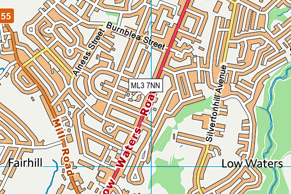 ML3 7NN map - OS VectorMap District (Ordnance Survey) ML3 7NN map - OS VectorMap District (Ordnance Survey)