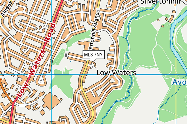 ML3 7NY map - OS VectorMap District (Ordnance Survey) ML3 7NY map - OS VectorMap District (Ordnance Survey)