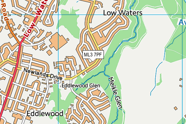 ML3 7PF map - OS VectorMap District (Ordnance Survey) ML3 7PF map - OS VectorMap District (Ordnance Survey)