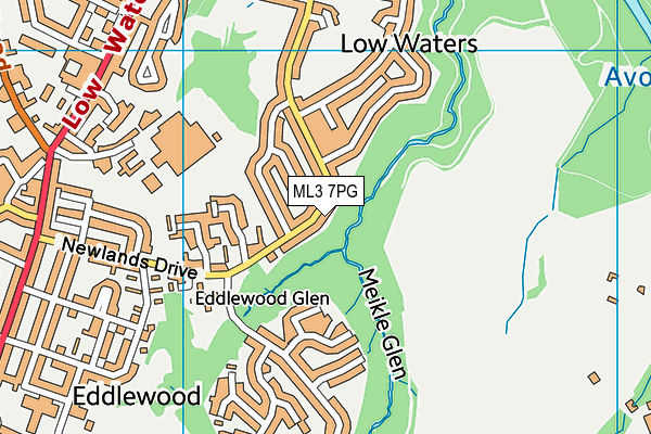 ML3 7PG map - OS VectorMap District (Ordnance Survey) ML3 7PG map - OS VectorMap District (Ordnance Survey)