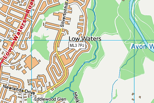 ML3 7PJ map - OS VectorMap District (Ordnance Survey) ML3 7PJ map - OS VectorMap District (Ordnance Survey)