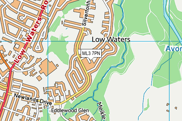 ML3 7PN map - OS VectorMap District (Ordnance Survey) ML3 7PN map - OS VectorMap District (Ordnance Survey)