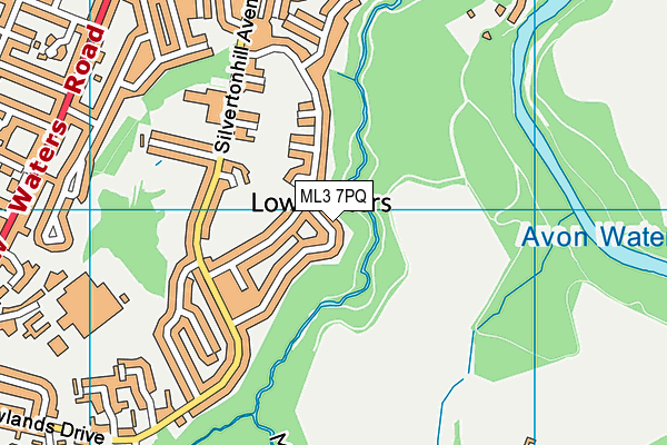 ML3 7PQ map - OS VectorMap District (Ordnance Survey) ML3 7PQ map - OS VectorMap District (Ordnance Survey)