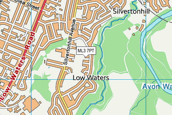 ML3 7PT map - OS VectorMap District (Ordnance Survey) ML3 7PT map - OS VectorMap District (Ordnance Survey)