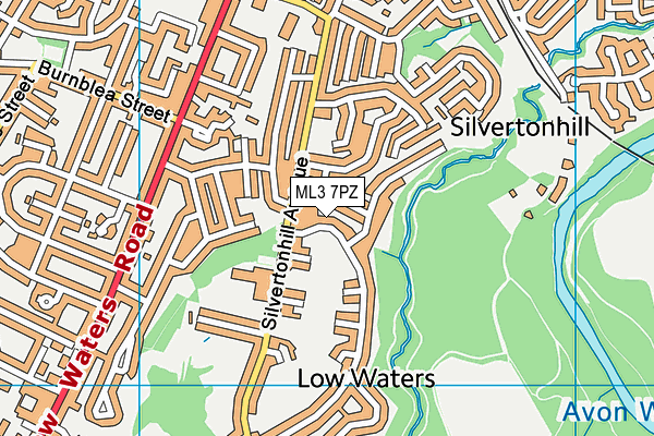ML3 7PZ map - OS VectorMap District (Ordnance Survey) ML3 7PZ map - OS VectorMap District (Ordnance Survey)