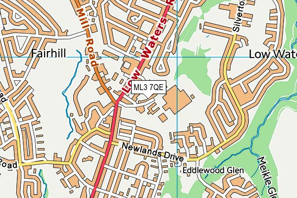 ML3 7QE map - OS VectorMap District (Ordnance Survey) ML3 7QE map - OS VectorMap District (Ordnance Survey)