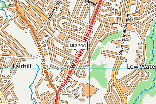 ML3 7QG map - OS VectorMap District (Ordnance Survey) ML3 7QG map - OS VectorMap District (Ordnance Survey)