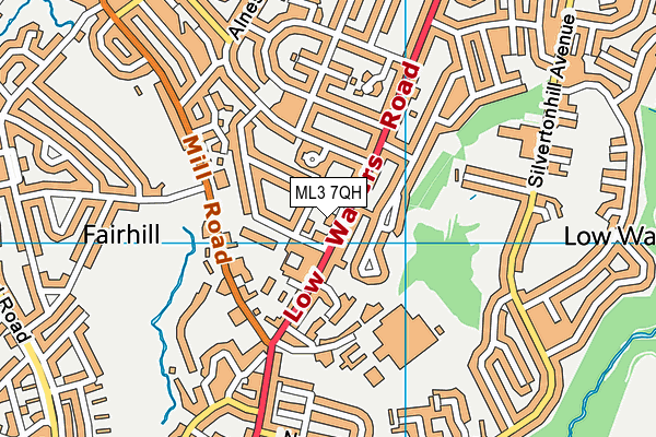 ML3 7QH map - OS VectorMap District (Ordnance Survey)